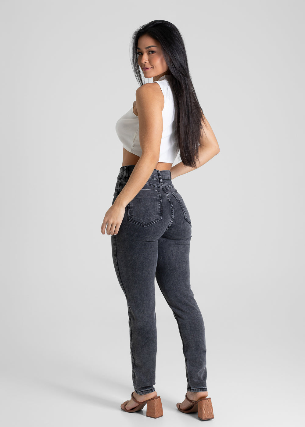 Calça Sarja Sawary Hot Pants - 280233 PRETO