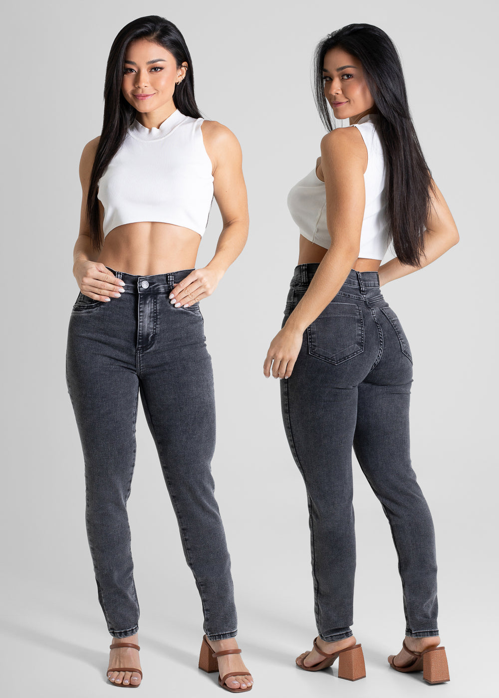 Calça Sarja Sawary Hot Pants - 280233 PRETO