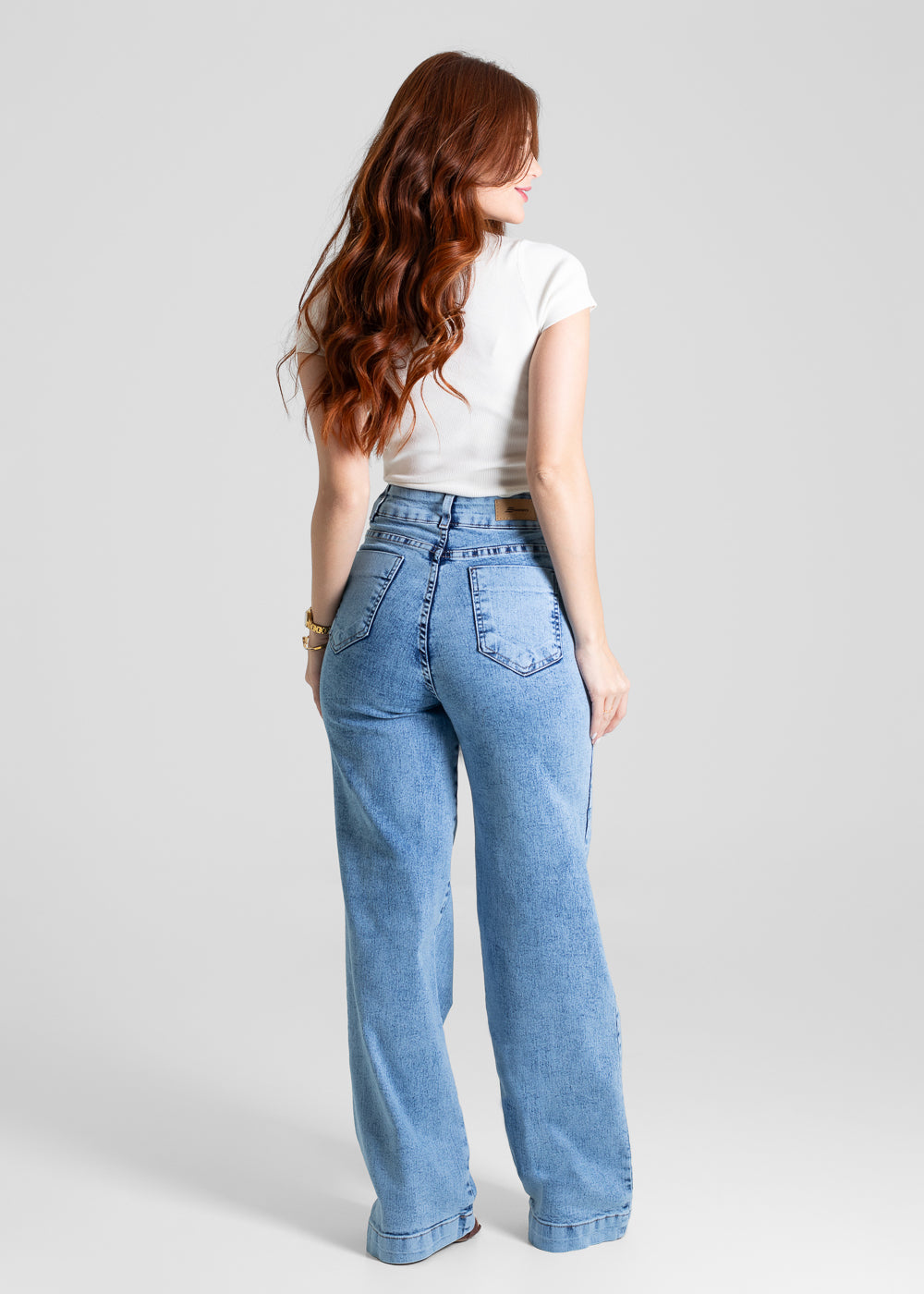 Calça Jeans Sawary Wide Leg - 280234 AZUL