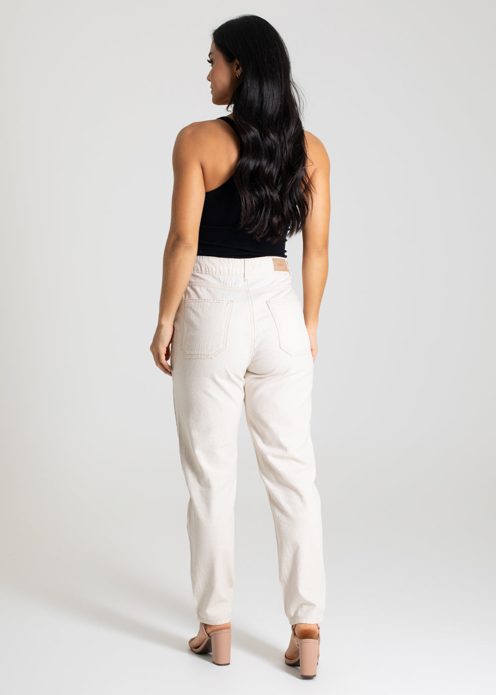 Calça Linho Sawary Mom - 280241 OFF WHITE