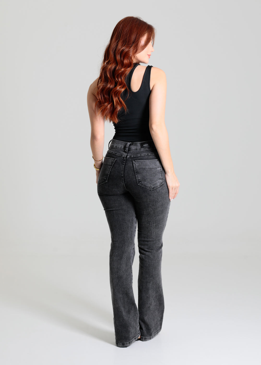 Calça Jeans Sawary Boot Cut - 280248 PRETO