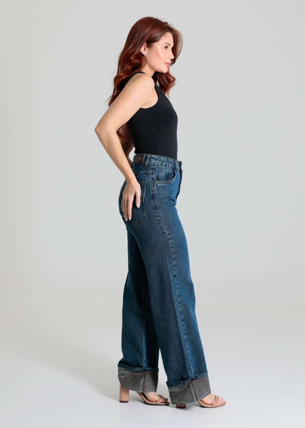 Calça Jeans Sawary Wide Leg - 280251 AZUL