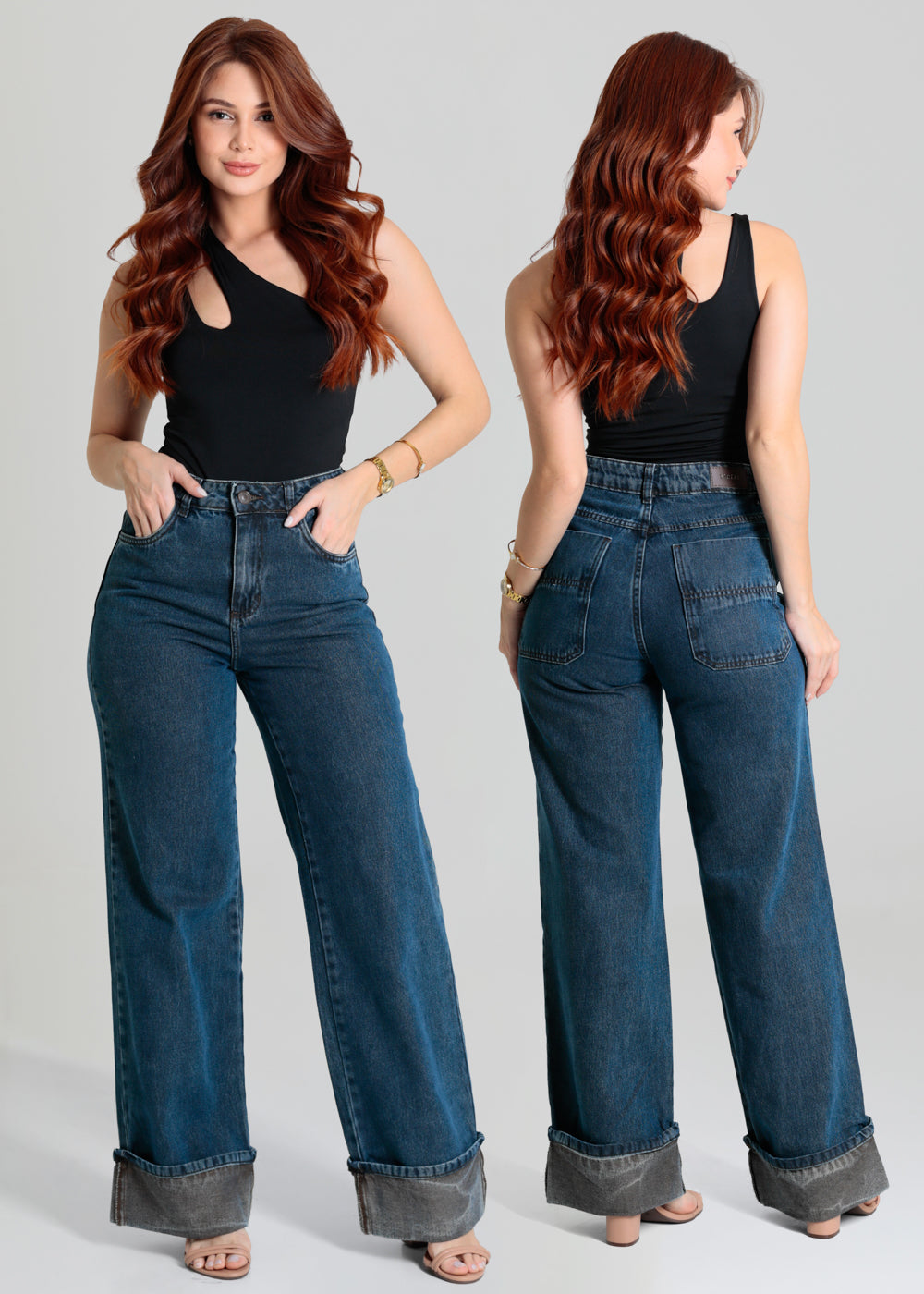 Calça Jeans Sawary Wide Leg - 280251 AZUL