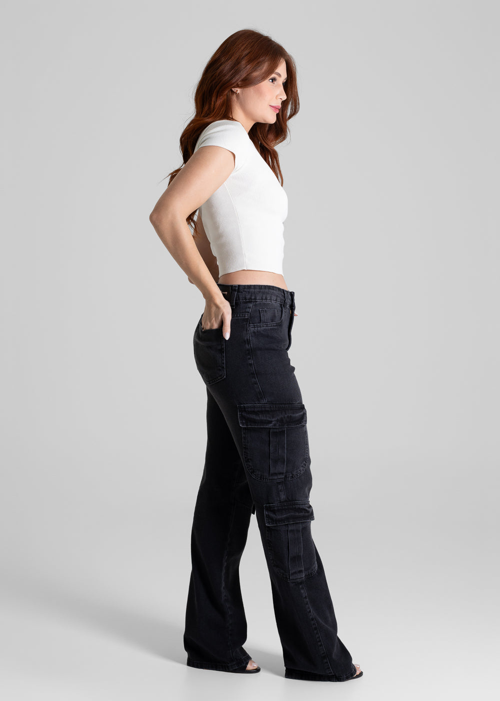 Calça Sarja Sawary Reta - 280256 PRETO