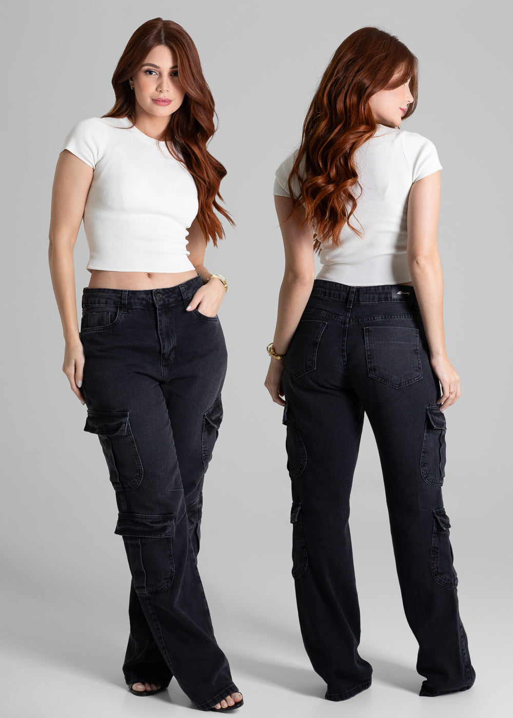 Calça Sarja Sawary Reta - 280256 PRETO