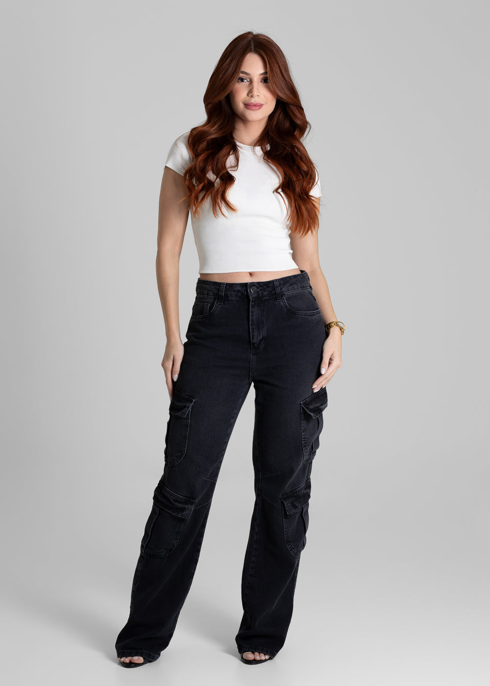 Calça Sarja Sawary Reta - 280256 PRETO