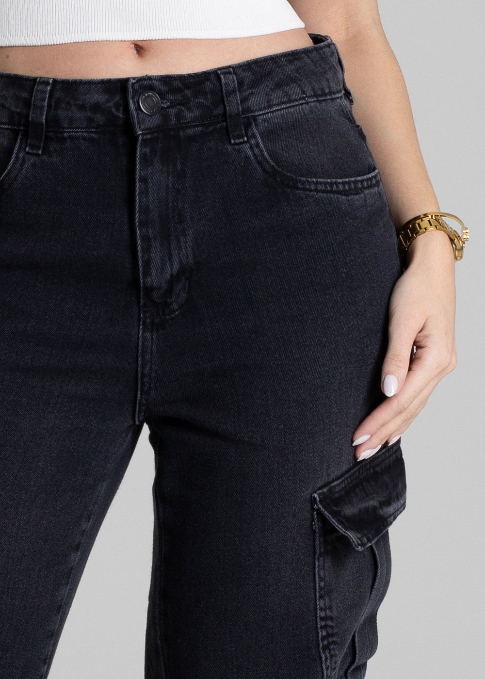 Calça Sarja Sawary Reta - 280256 PRETO