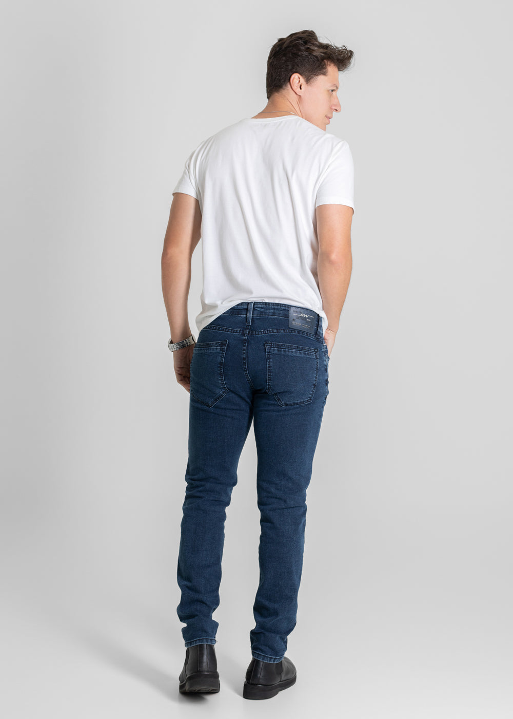 Calça Jeans Sawary Slim - 280268 PRETO