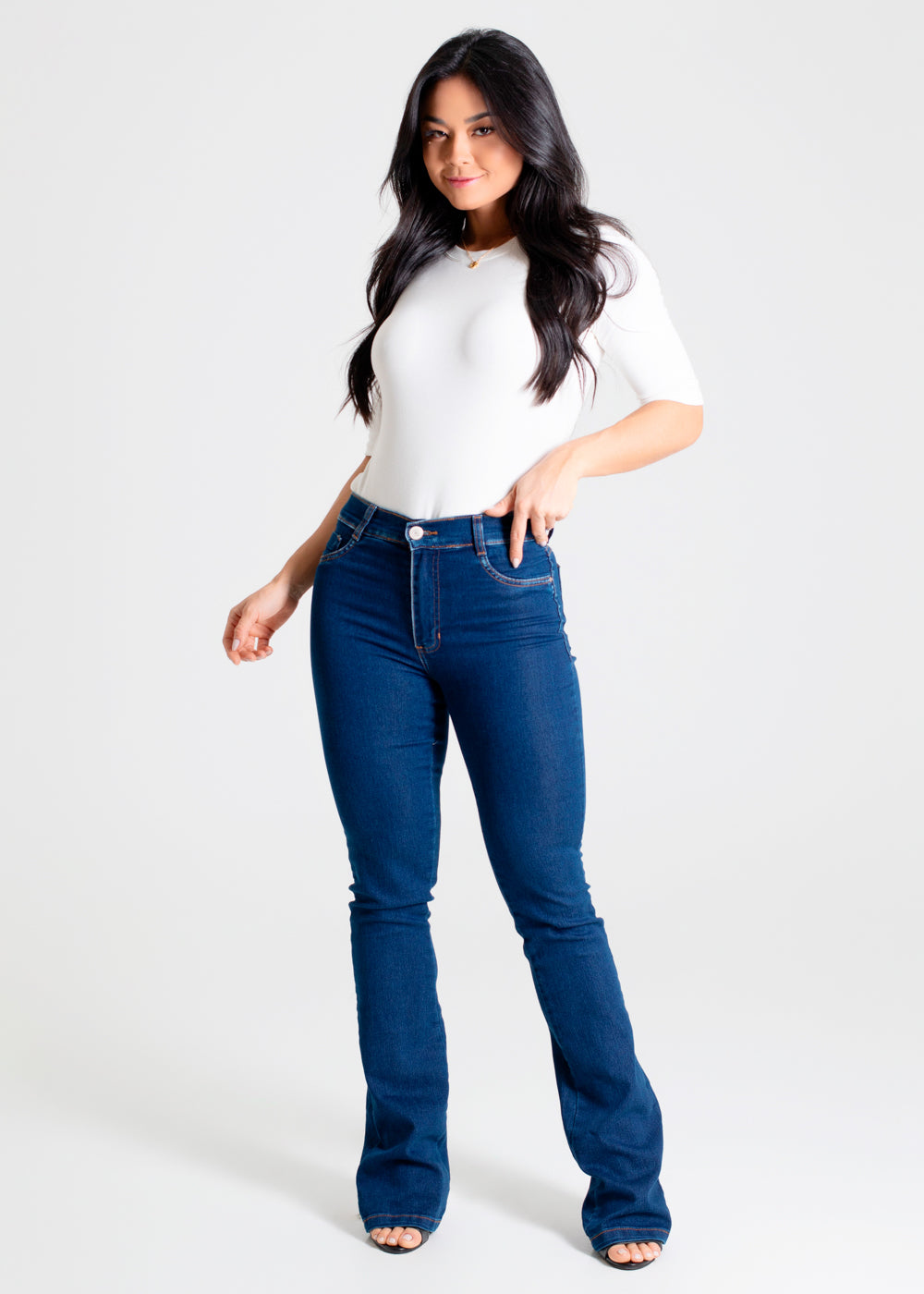 Calça Jeans Sawary Boot Cut - 280274 AZUL