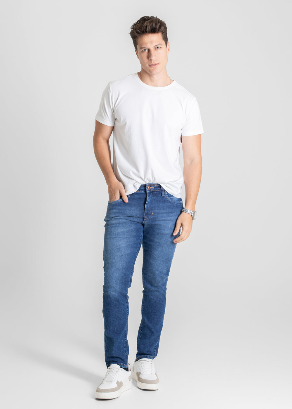 Calça Jeans Sawary Slim - 280287 AZUL
