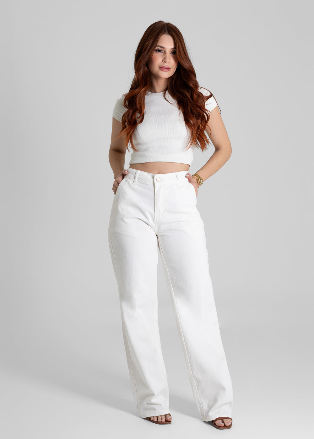Calça Sarja Sawary Wide Leg - 280293 PT