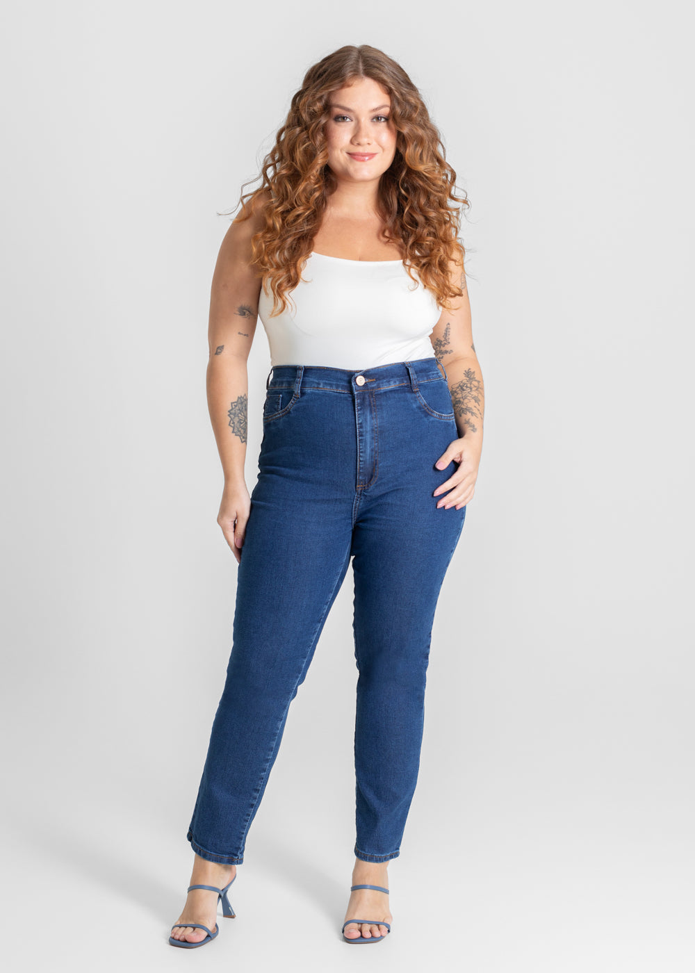 Calça Jeans Sawary Plus Size - 280295 AZUL