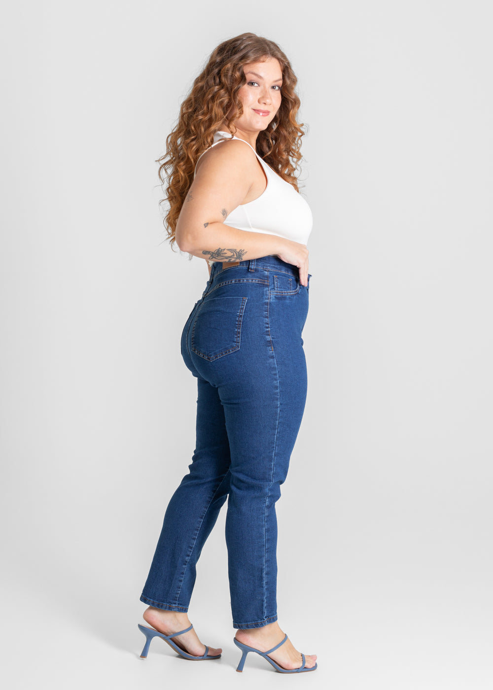Calça Jeans Sawary Plus Size - 280295 AZUL