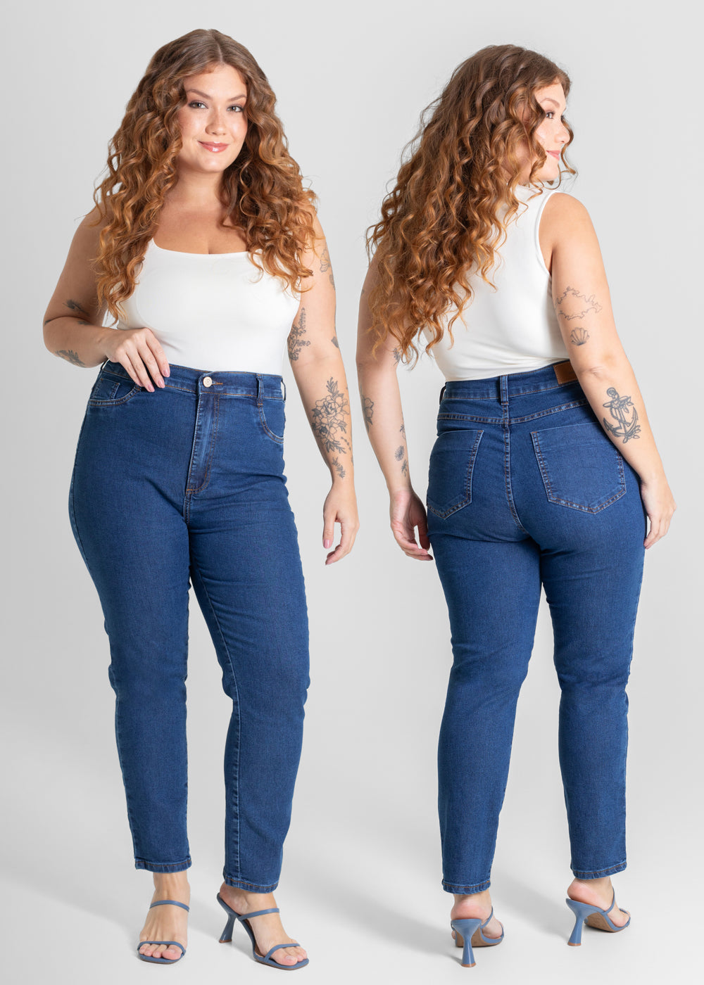 Calça Jeans Sawary Plus Size - 280295 AZUL