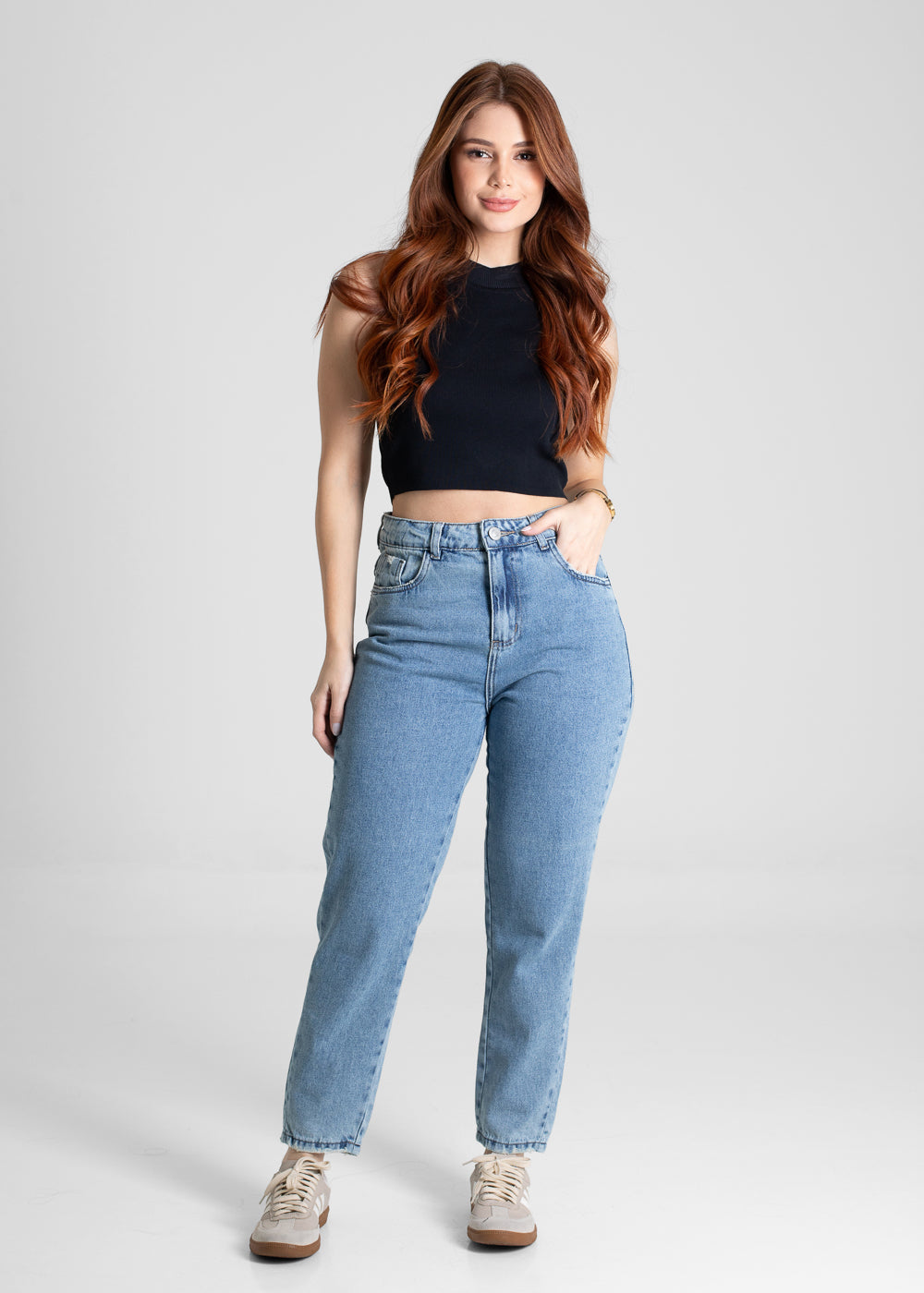 Calça Jeans Sawary Mom - 280307 AZUL