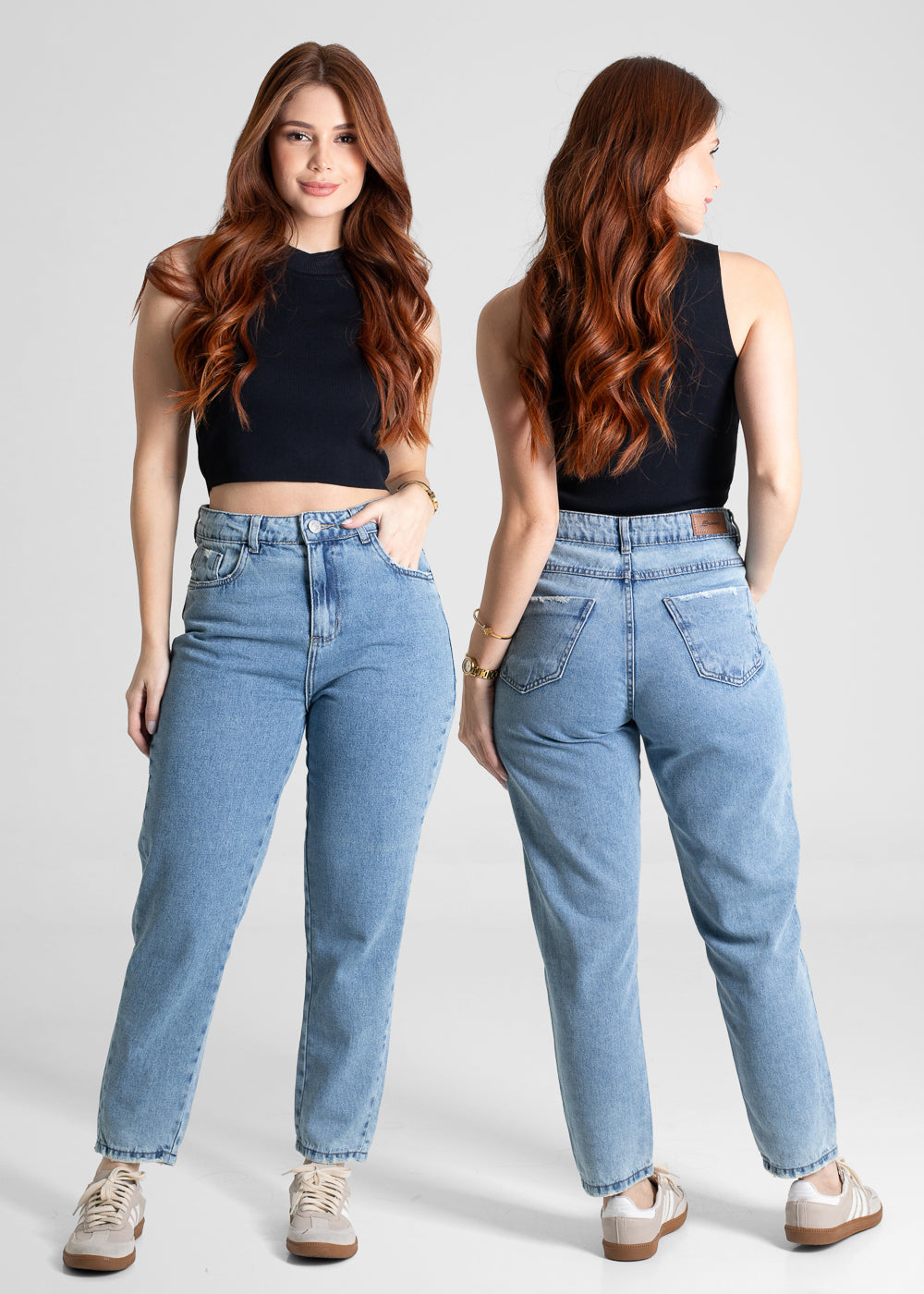 Calça Jeans Sawary Mom - 280307 AZUL