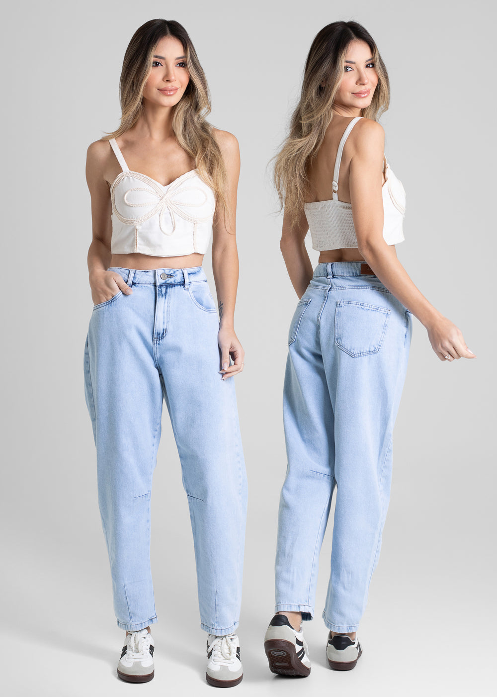 Calça Jeans Sawary Barrel - 280309 AZUL