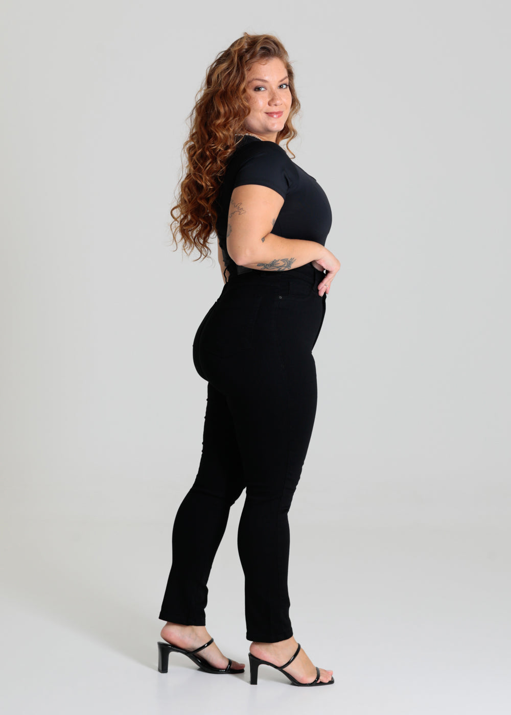 Calça Sarja Sawary Plus Size - 280312 PRETO