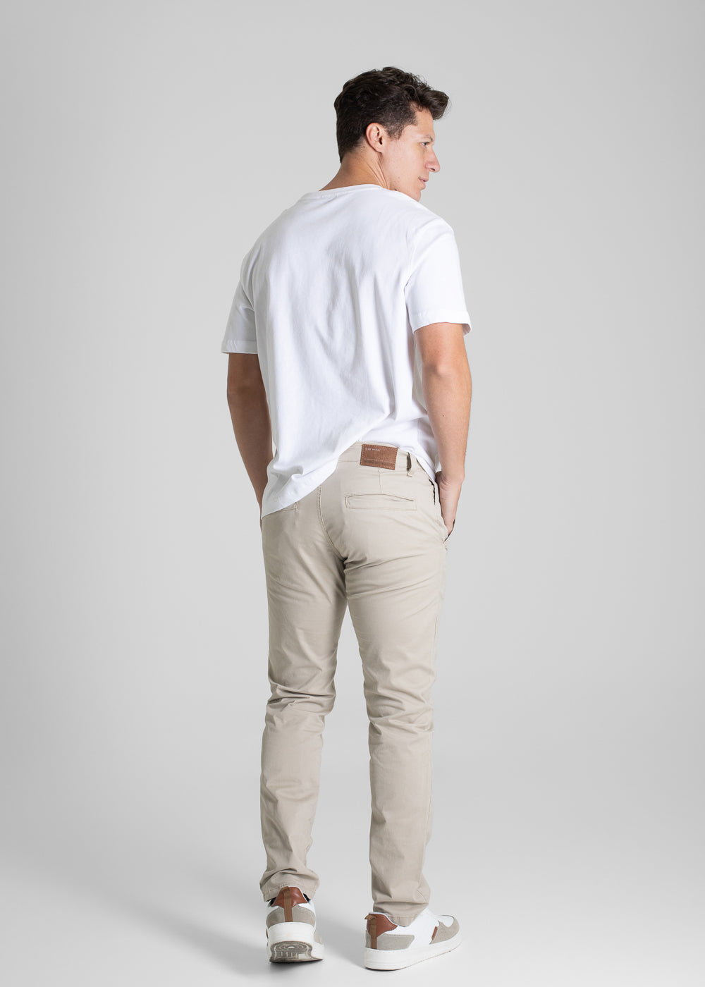 Calça Sarja Sawary Slim - 280381 BEGE