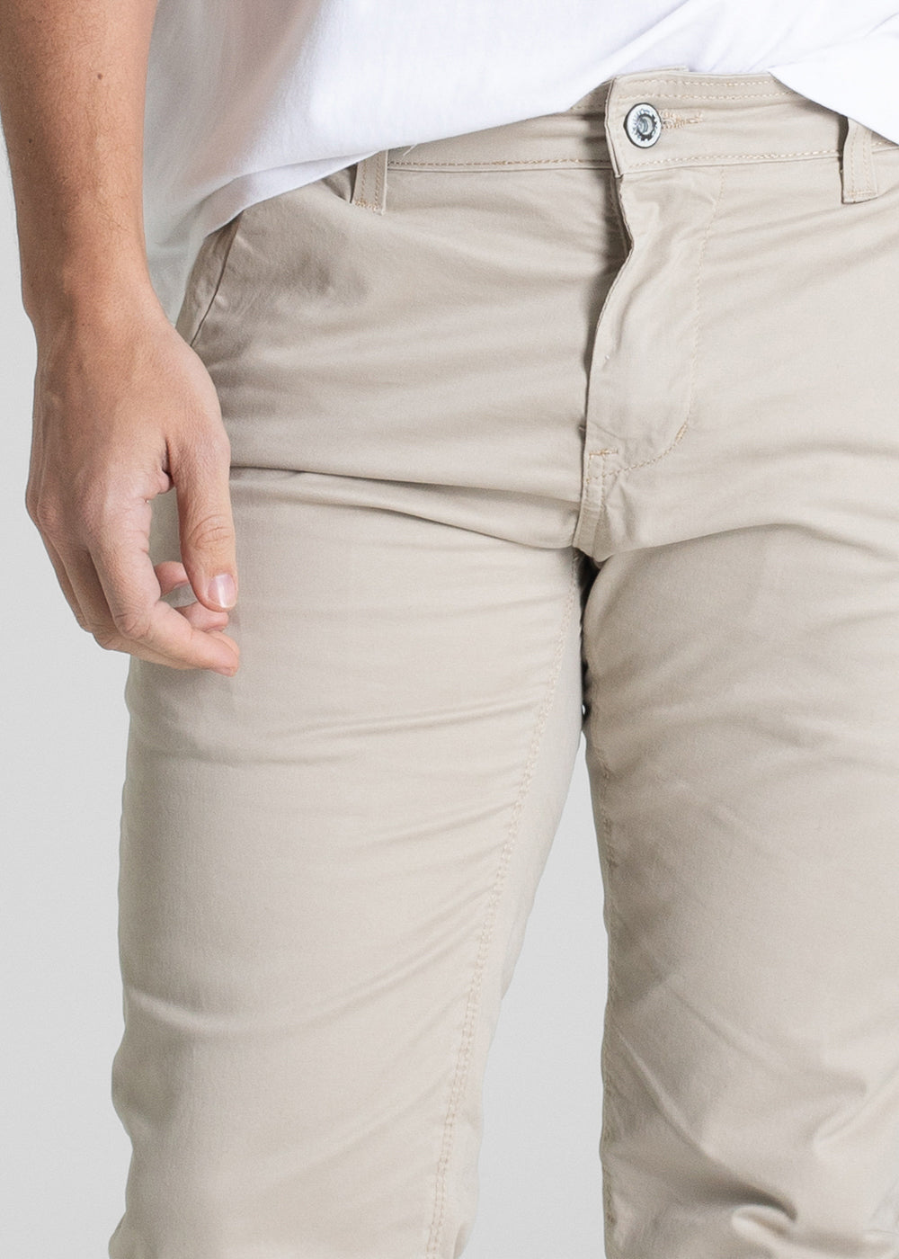 Calça Sarja Sawary Slim - 280381 BEGE