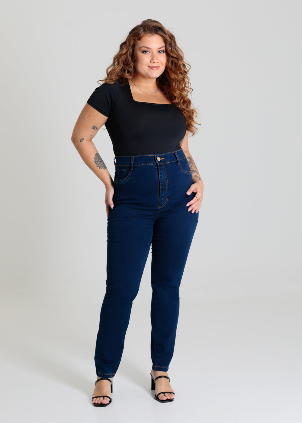 Calça Jeans Sawary Plus Size - 280388 AZUL