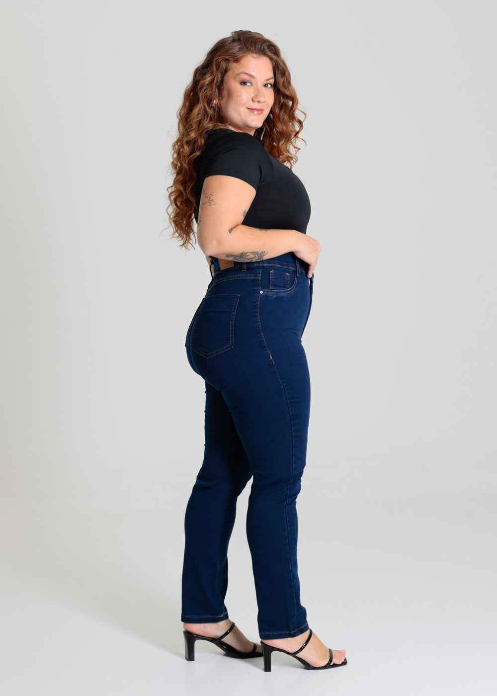 Calça Jeans Sawary Plus Size - 280388 AZUL