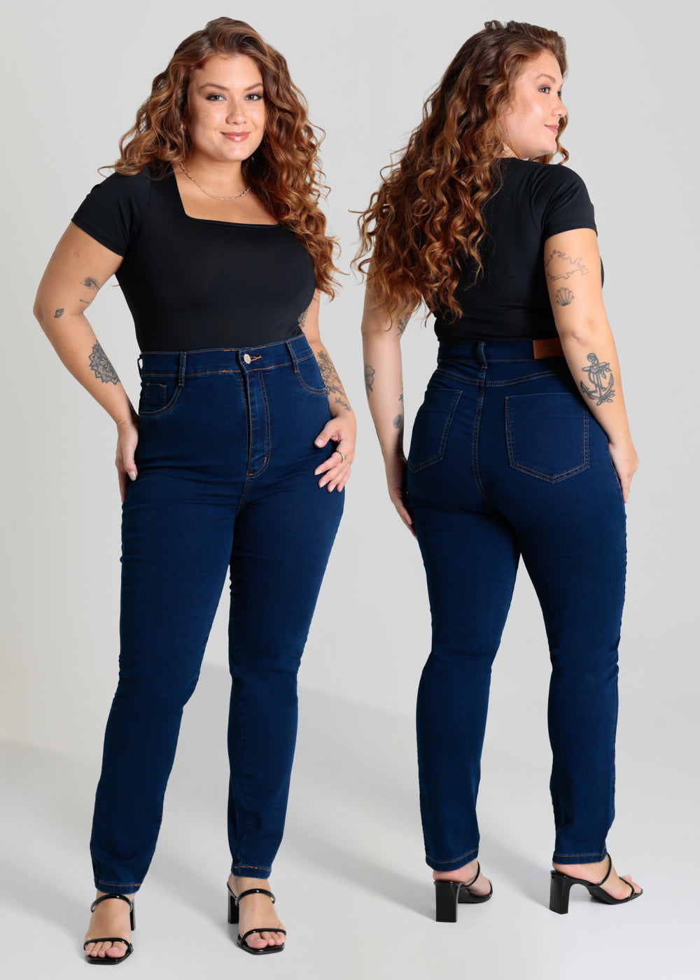 Calça Jeans Sawary Plus Size - 280388 AZUL