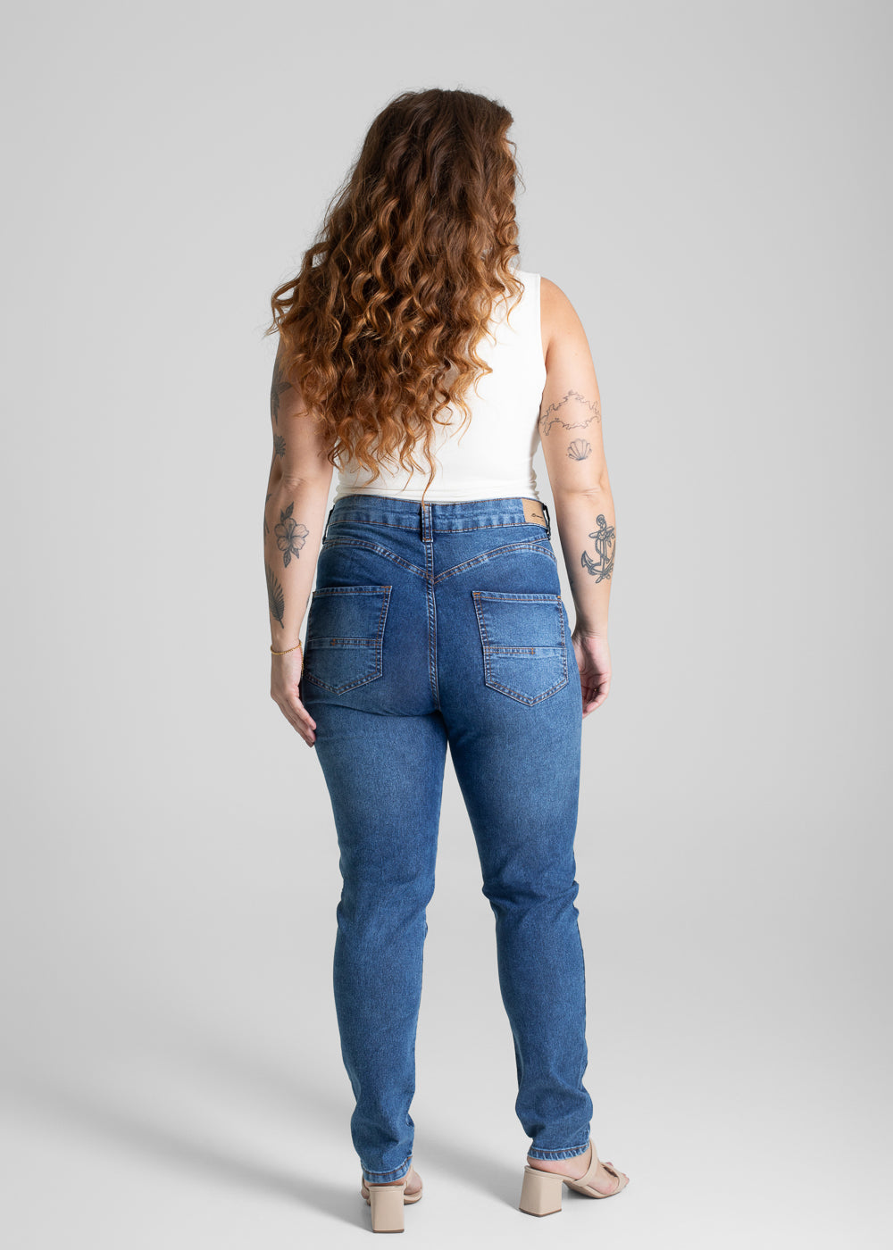 Calça Jeans Sawary Push Up Plus Size  petit - 280391 AZUL