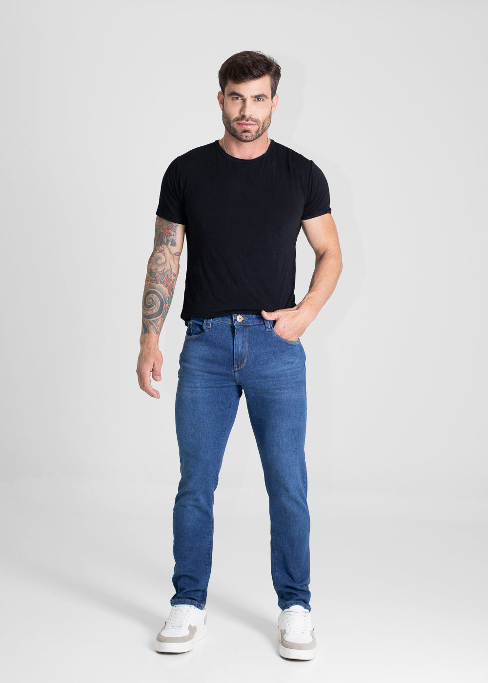 Calça Jeans Sawary Slim - 280392 AZUL