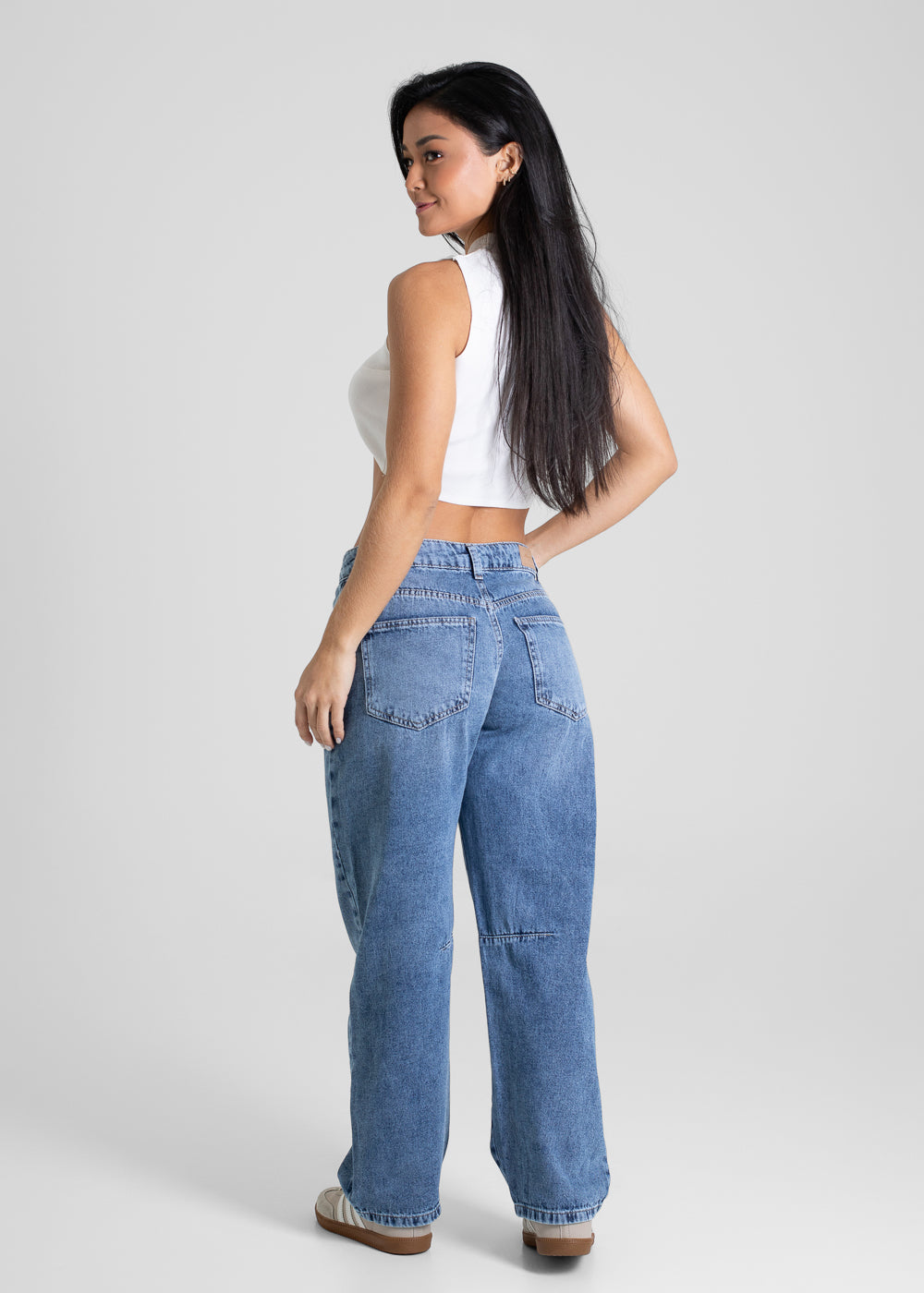 Calça Jeans Sawary Barrel - 280397 AZUL