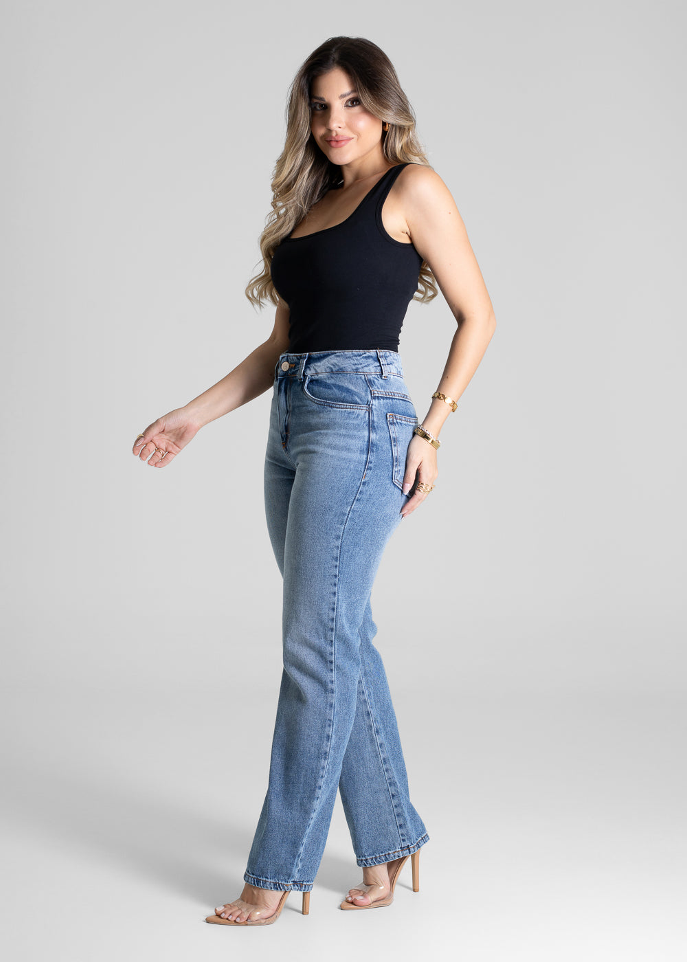 Calça Jeans Sawary Reta - 280398 AZUL