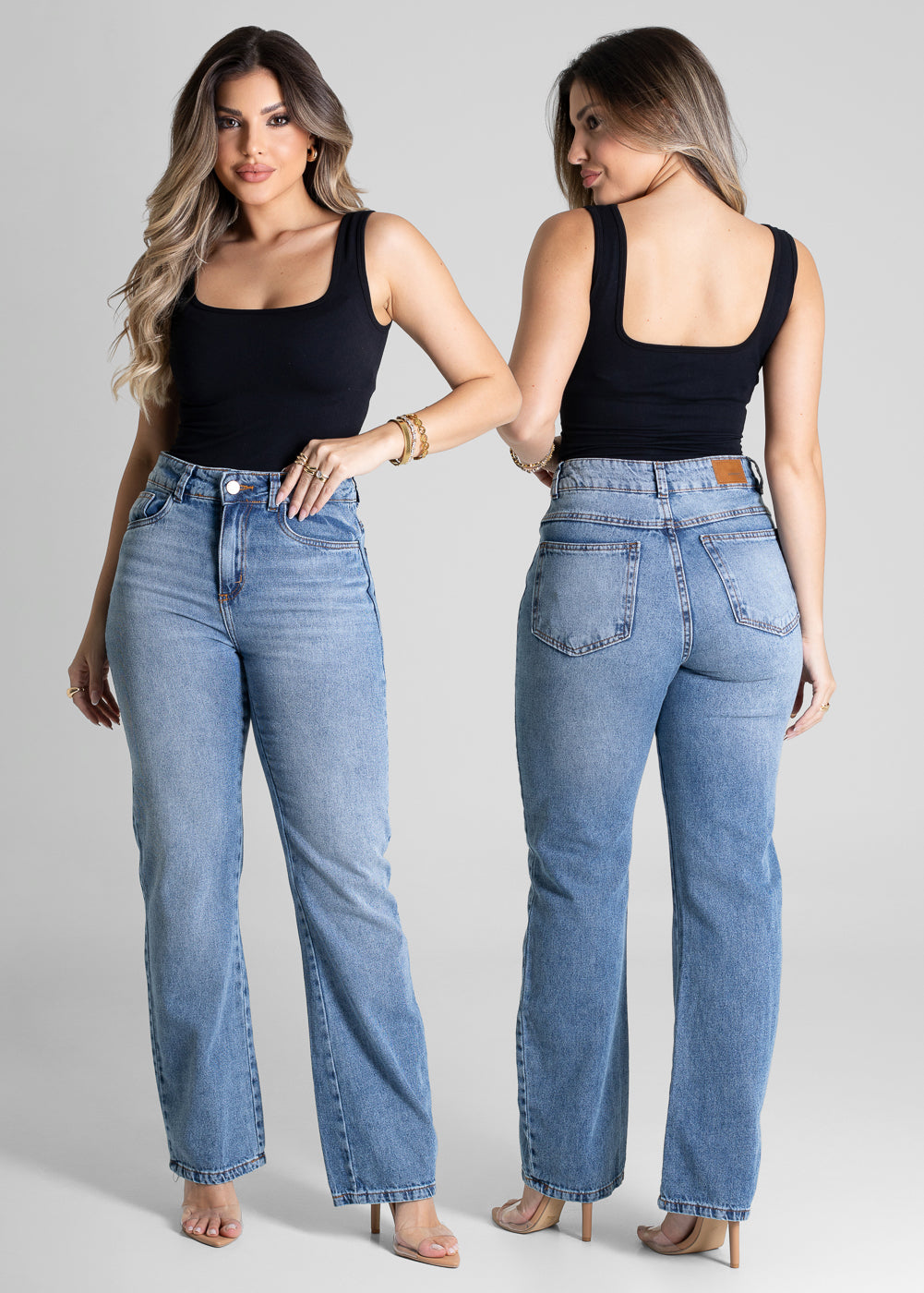 Calça Jeans Sawary Reta - 280398 AZUL