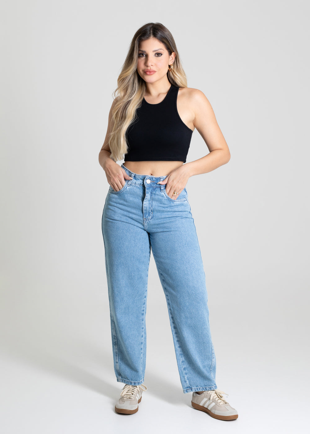 Calça Jeans Sawary Barrel - 280405 AZUL