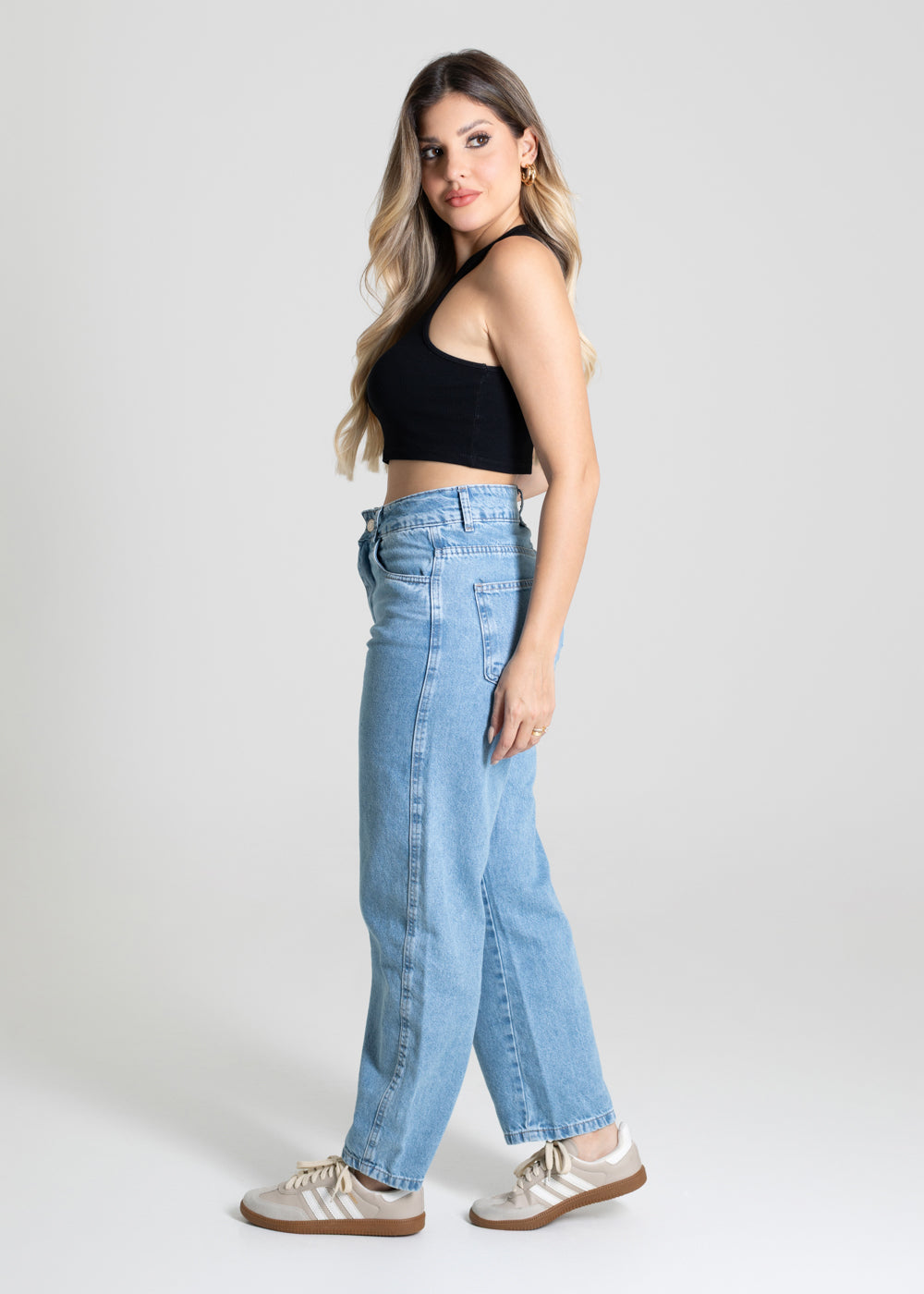 Calça Jeans Sawary Barrel - 280405 AZUL