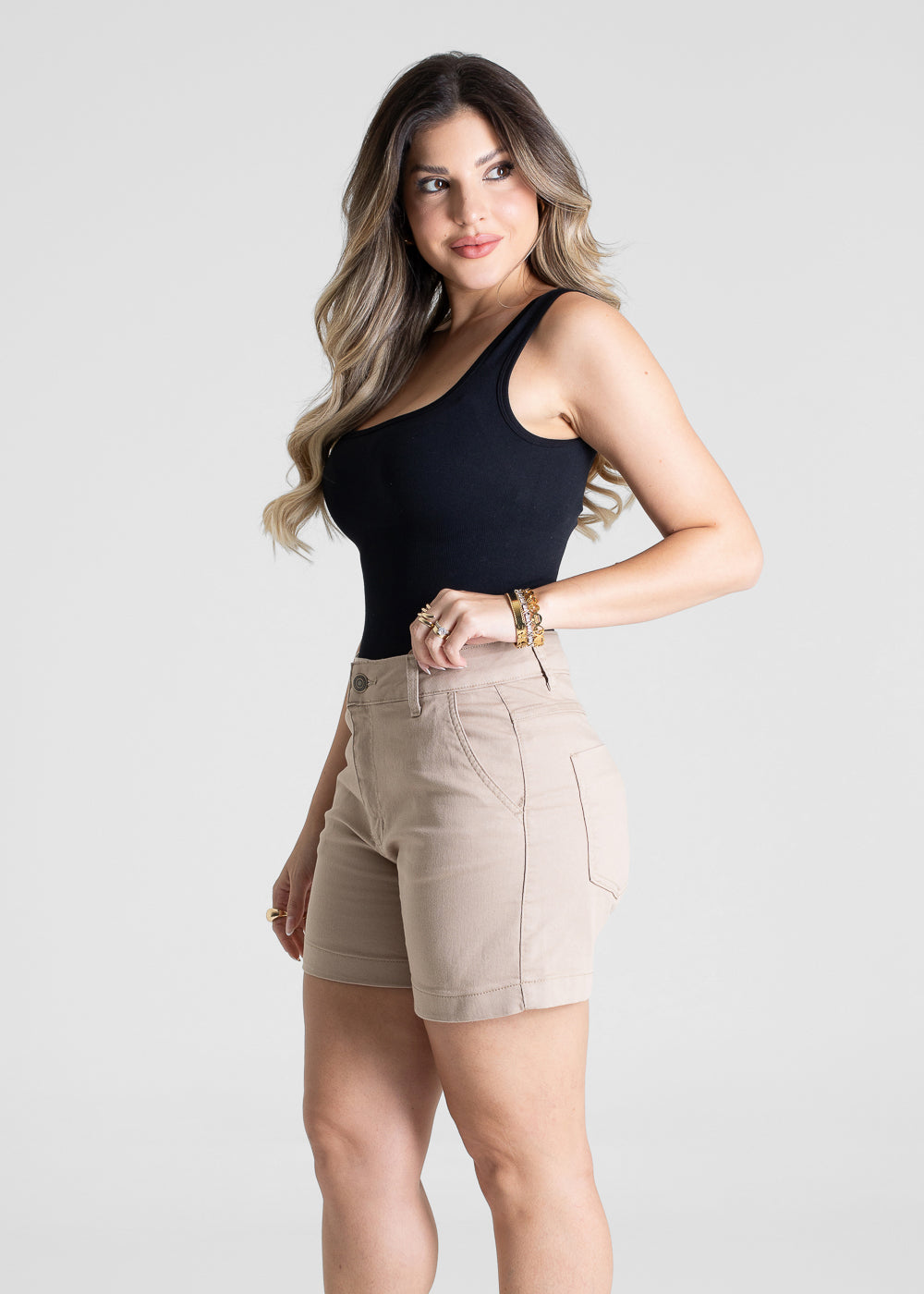 Shorts Sarja Sawary - 280439 BEGE