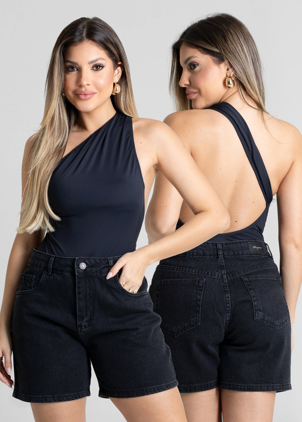 Shorts Jeans Sawary - 280443 PRETO