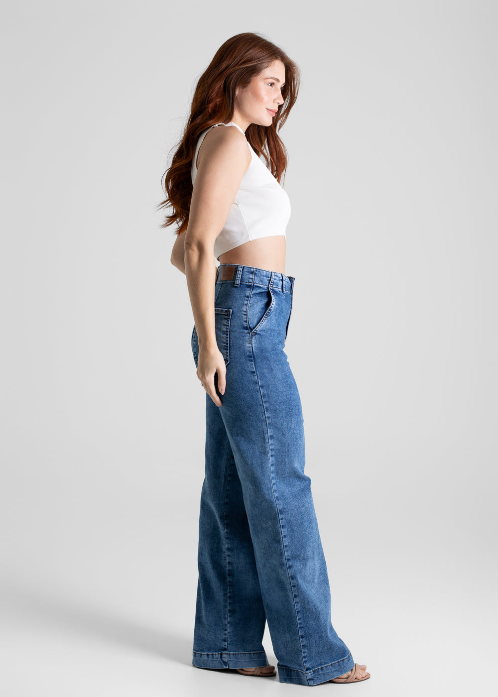 Calça Jeans Sawary Wide Leg - 280447 AZUL
