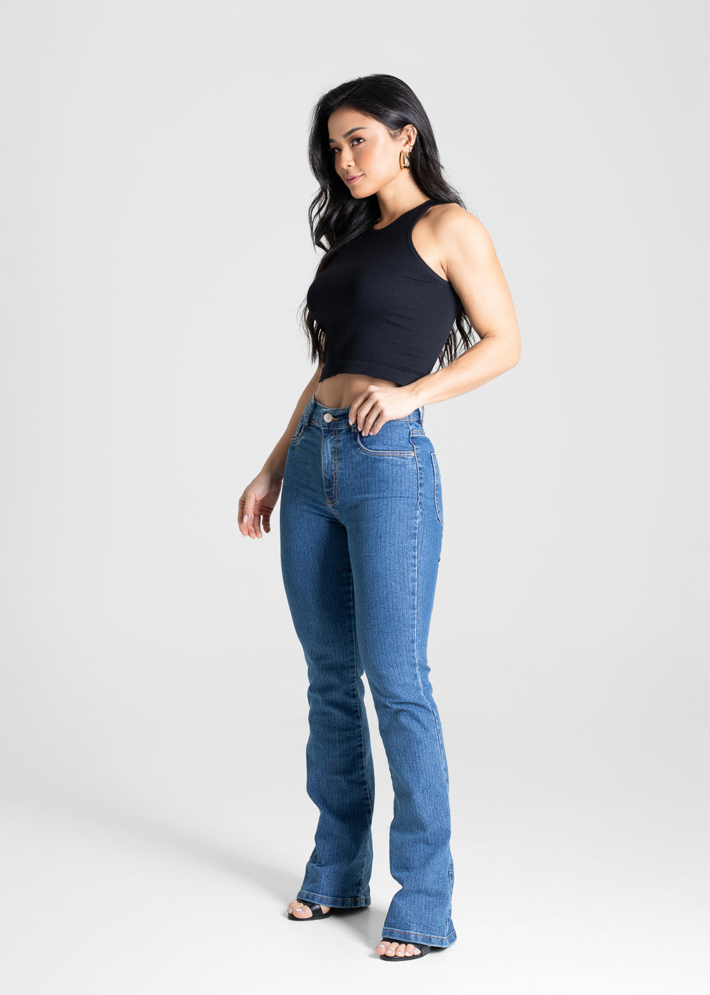 Calça Jeans Sawary Boot Cut - 280452 AZUL
