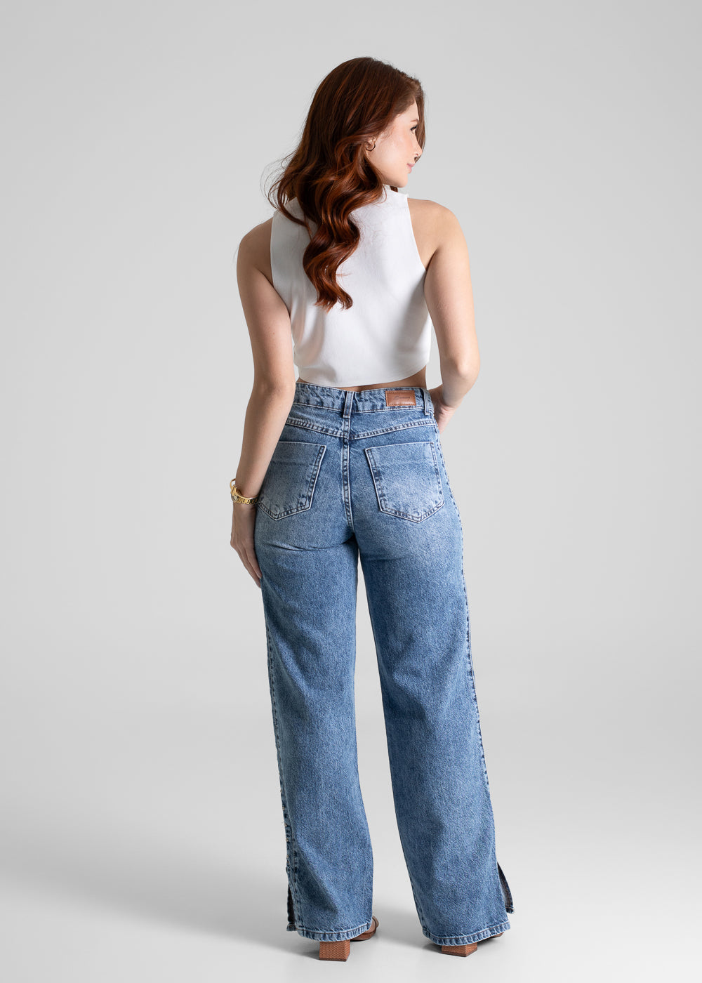 Calça Jeans Sawary Wide Leg - 280453 AZUL