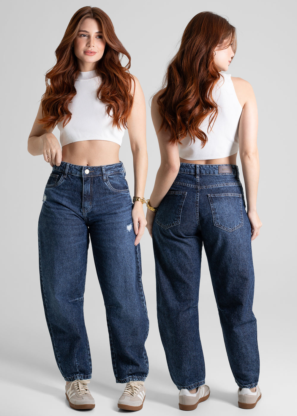 Calça Jeans Sawary Barrel - 280456 AZUL