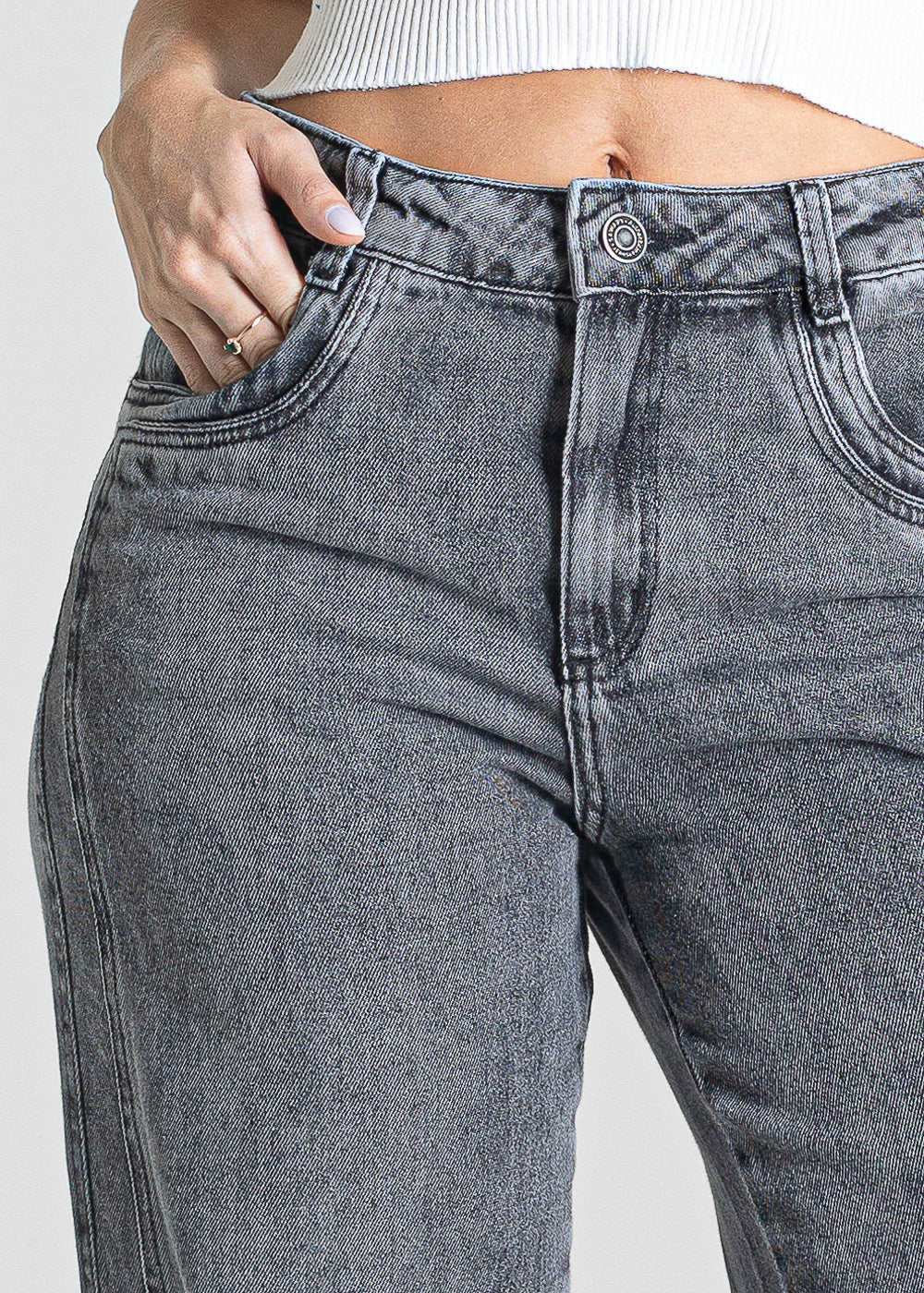 Calça Jeans Sawary Wide Leg - 280470 PRETO