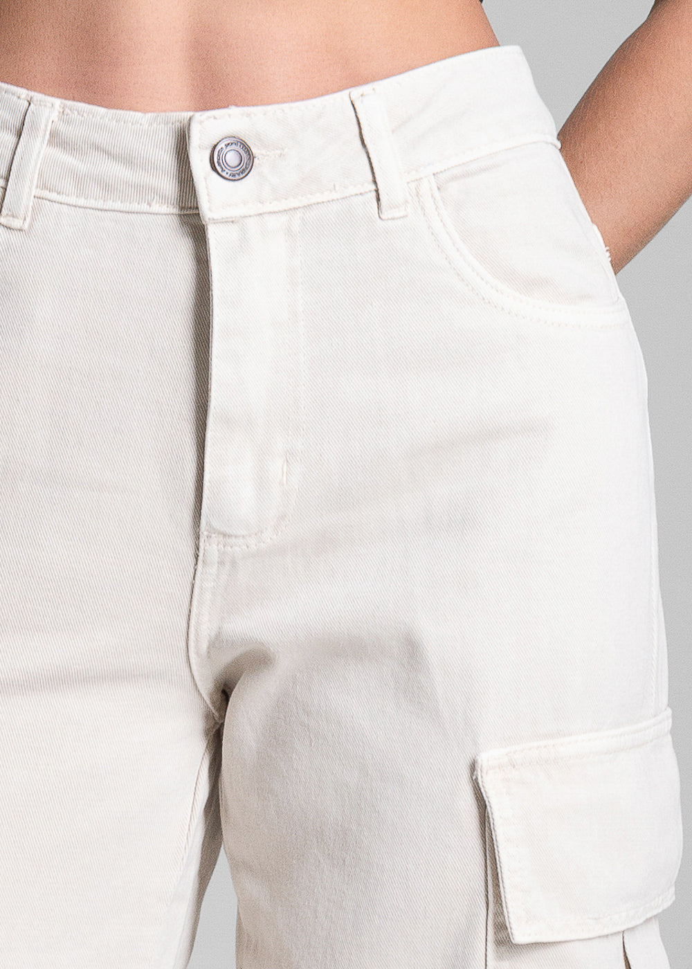 Calça Sarja Sawary Wide Leg - 280482 BEGE