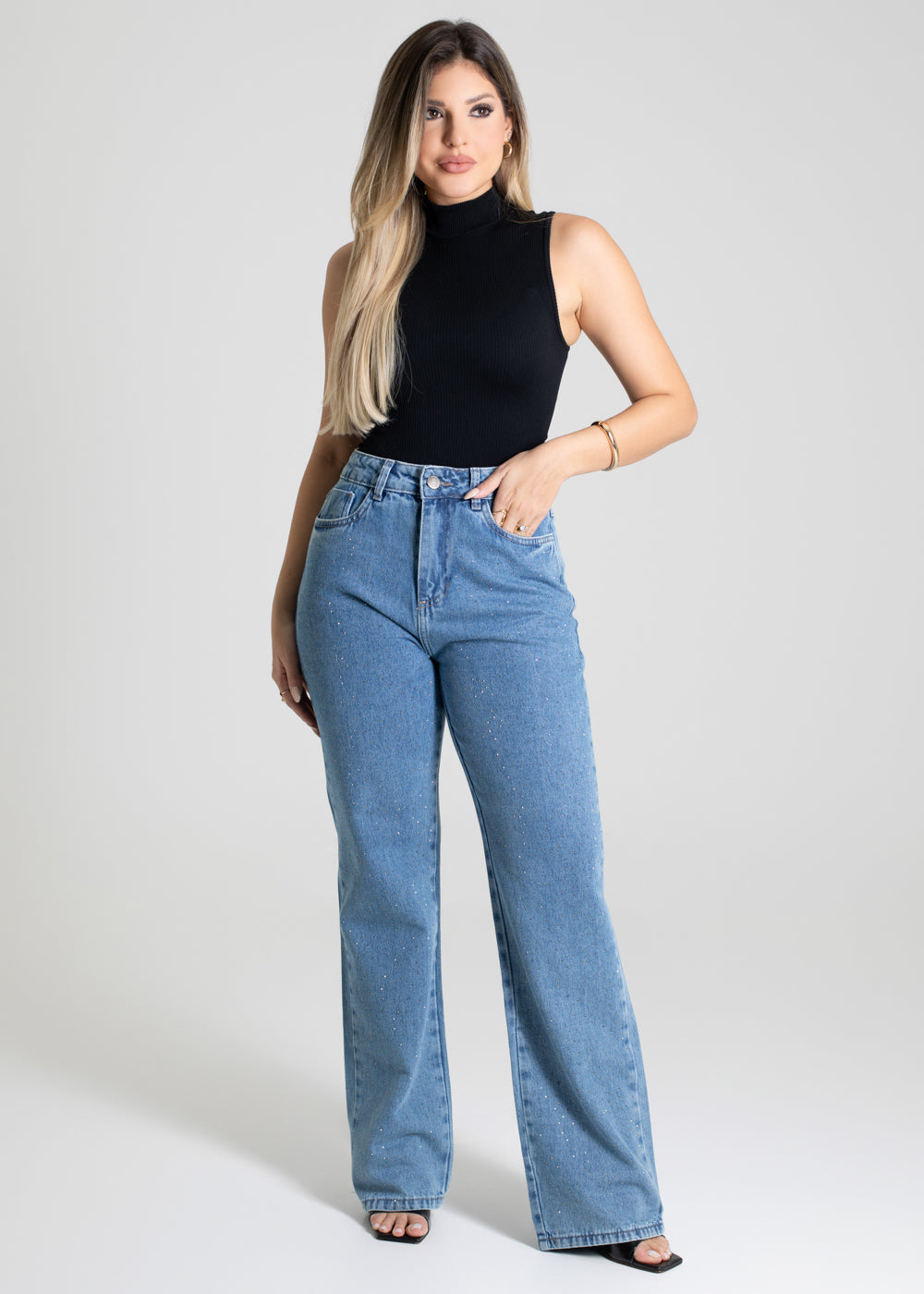 Calça Jeans Sawary Reta - 280489 AZUL