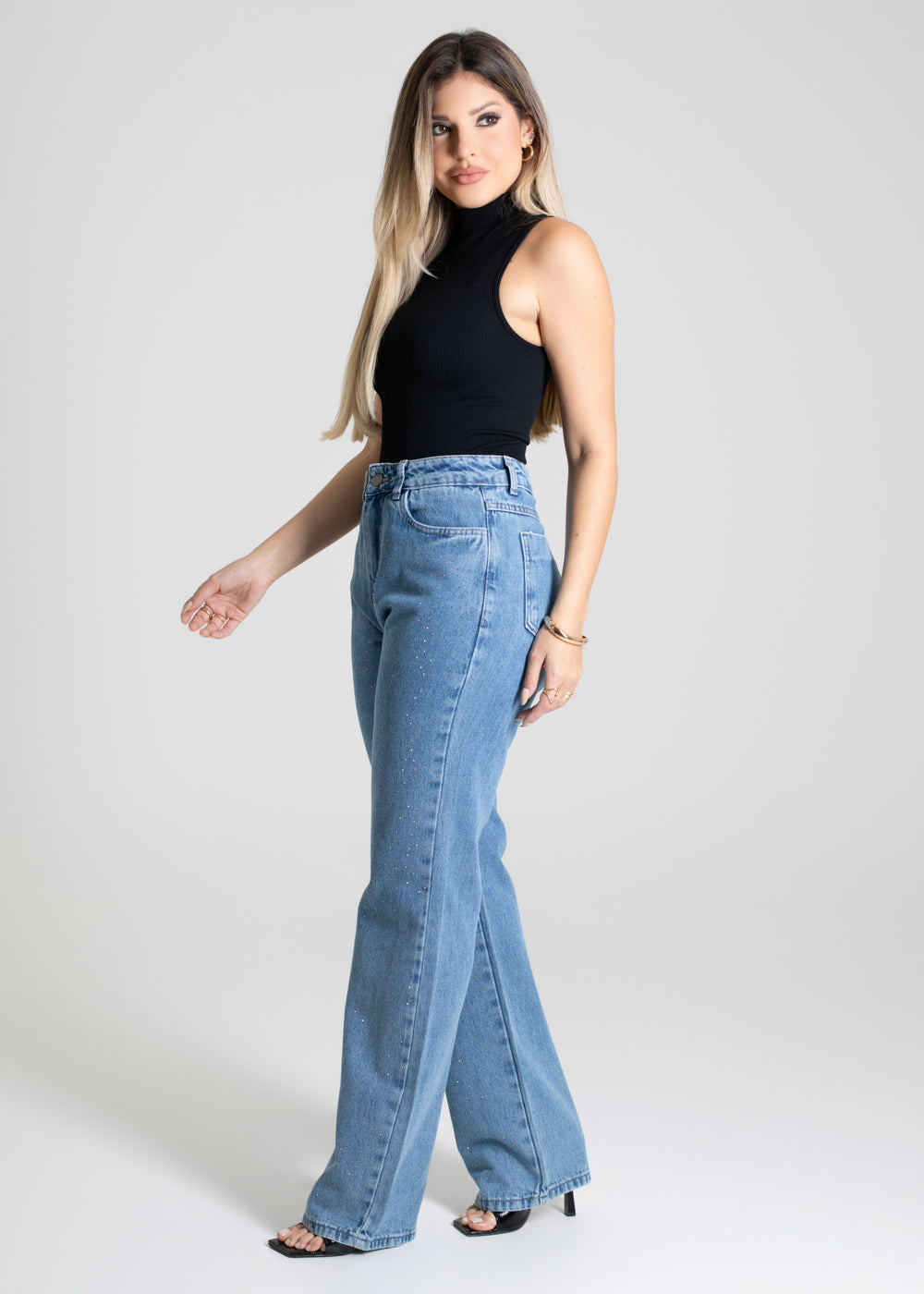 Calça Jeans Sawary Reta - 280489 AZUL