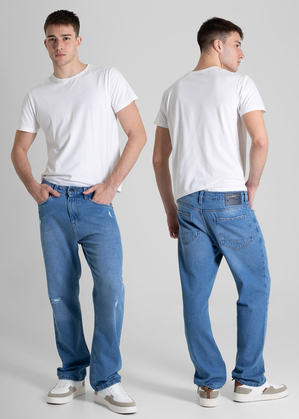 Calça Jeans Sawary Baggy - 280496 AZUL