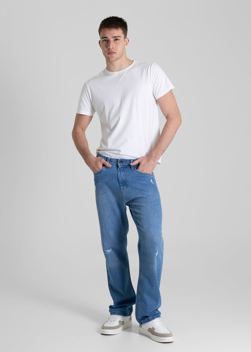 Calça Jeans Sawary Baggy - 280496 AZUL