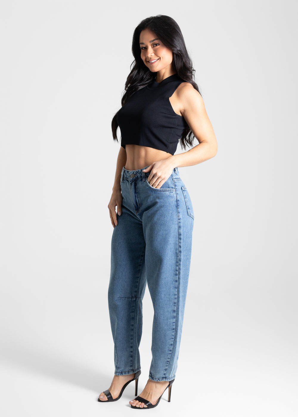 Calça Jeans Sawary Barrel - 280501 AZUL