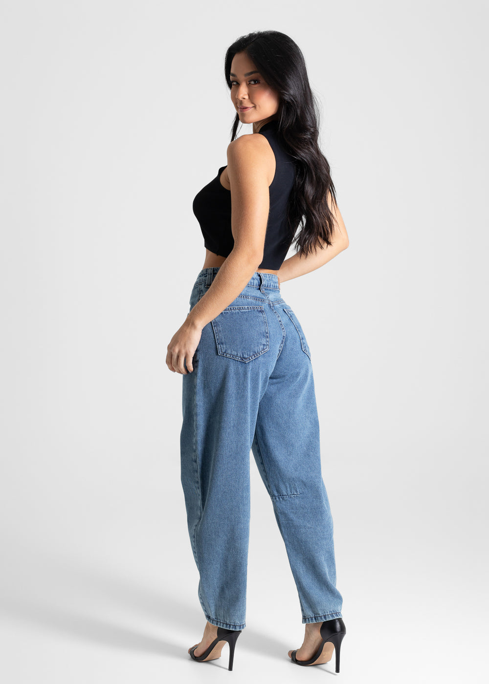 Calça Jeans Sawary Barrel - 280501 AZUL