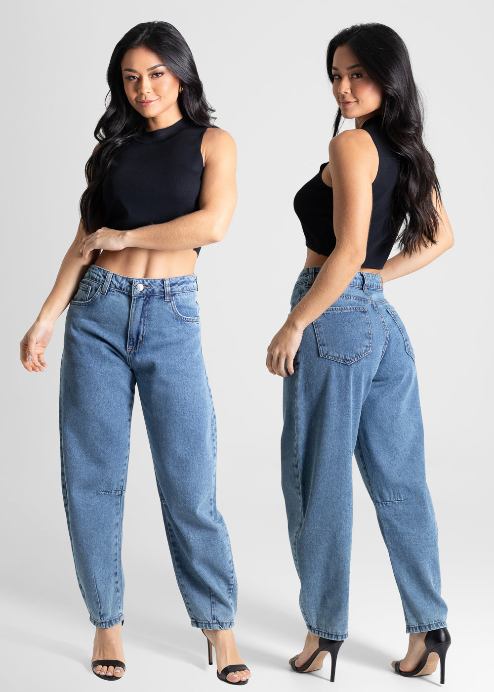 Calça Jeans Sawary Barrel - 280501 AZUL