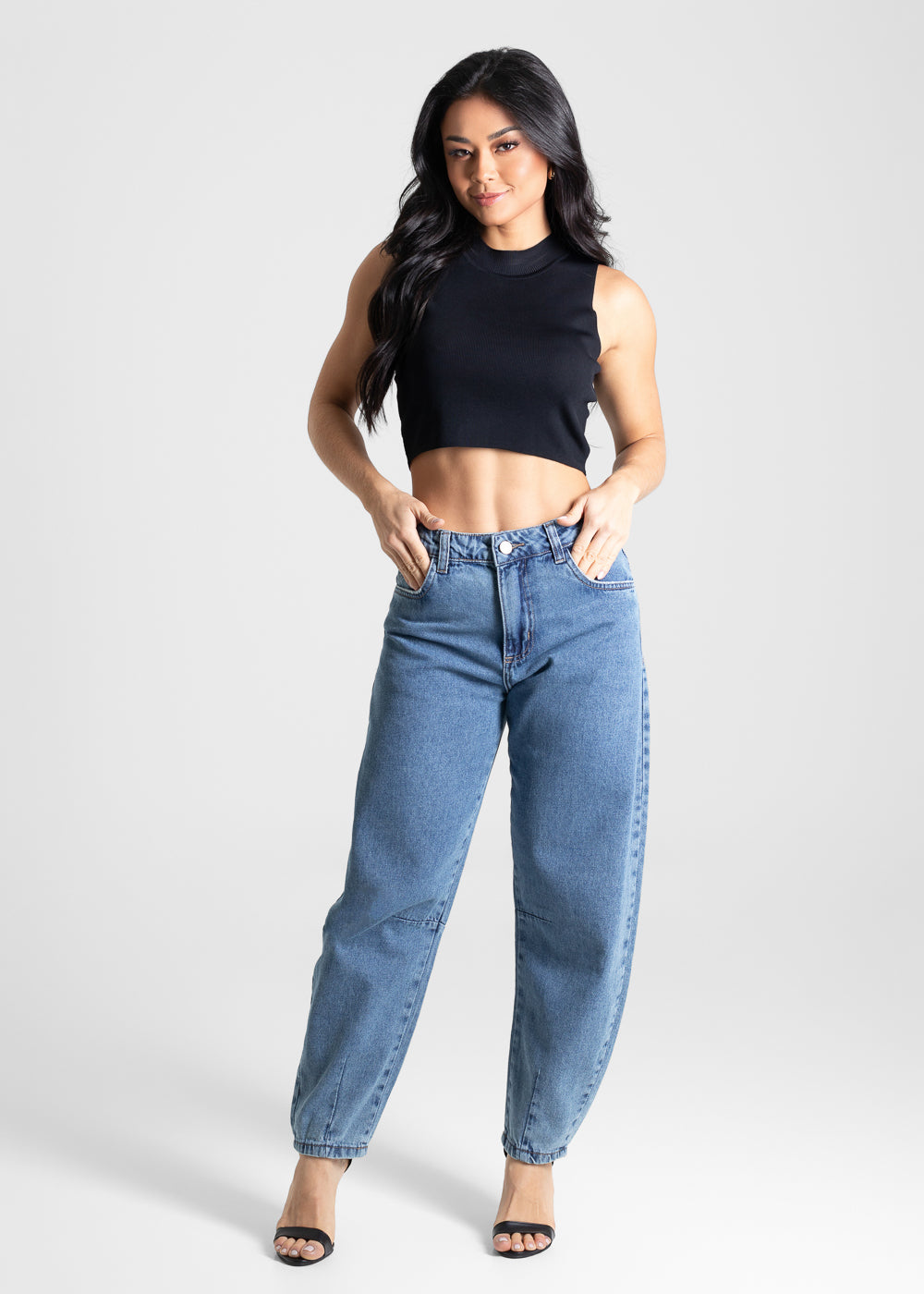 Calça Jeans Sawary Barrel - 280501 AZUL